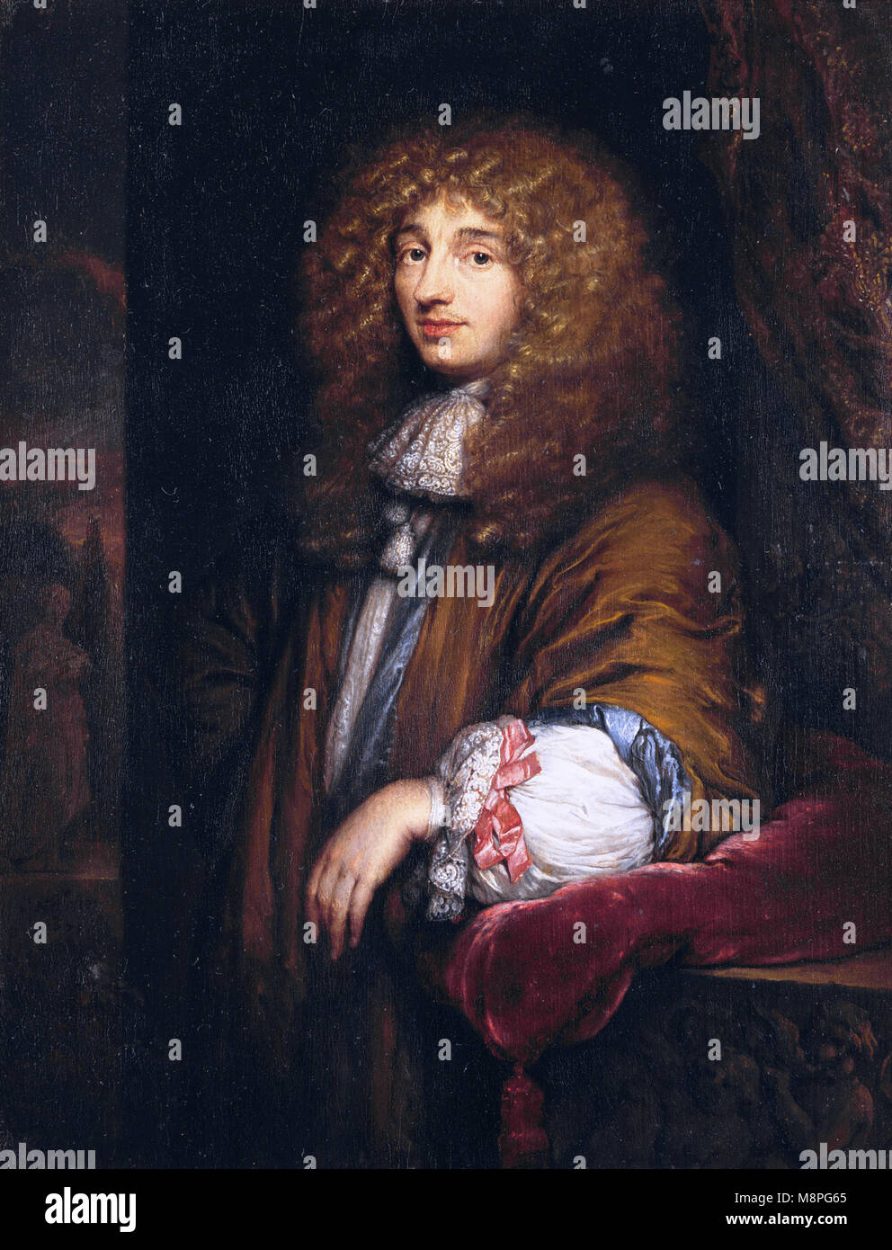 Christiaan Huygens, (1629 - 1695) scienziato olandese, Fisico, matematico, astronomo e inventore Foto Stock