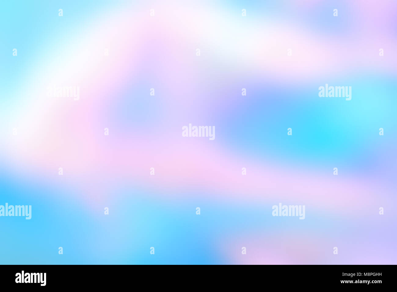 Abstract sfocato foil olografico sfondo in colori chiari. Meraviglioso sfondo magico. Sfondo colorato. Foto Stock