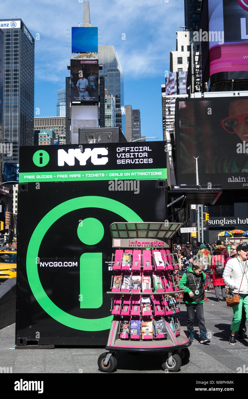 Times Square a New York City, Stati Uniti d'America Foto Stock