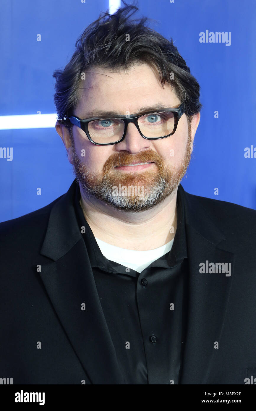 Londra REGNO UNITO, 19 marzo 2018. Ernest Cline, pronto il Giocatore Uno - Premiere europeo, Leicester Square, Londra, Regno Unito, 19 marzo 2018, Foto di Richard Goldschmidt Credito: ricca di oro/Alamy Live News Foto Stock