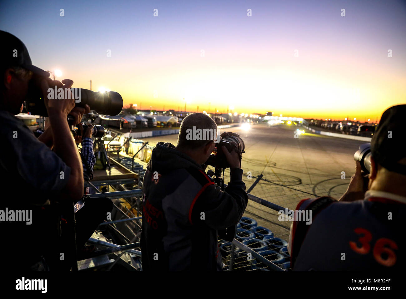 Sebring, Stati Uniti d'America. Xvii Mar, 2018. IMSA 2. round - 66annuale di Mobil 1 Dodici Ore di Sebring, 2018 - Fotografen fotografi | Utilizzo di credito in tutto il mondo: dpa/Alamy Live News Foto Stock