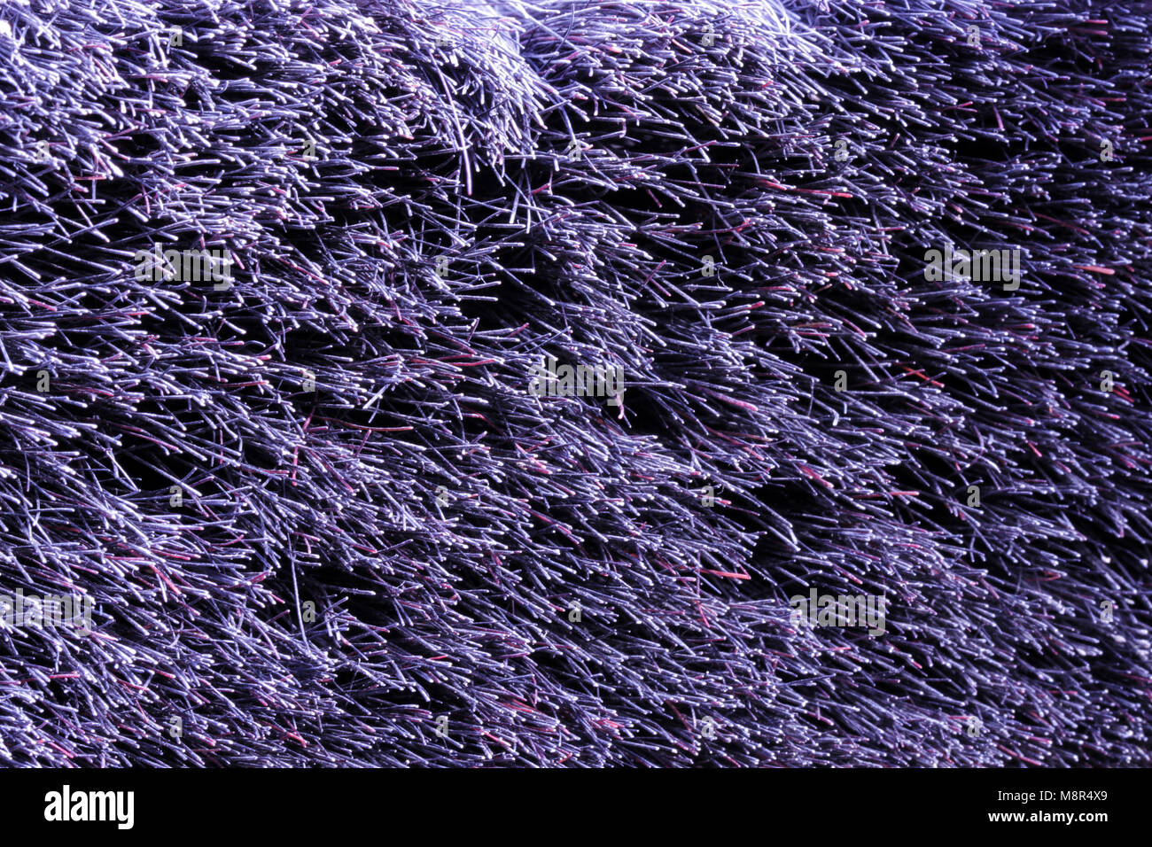 Struttura industriale texture scuro setole della scopa ruvido vecchio urbano moderno Foto Stock