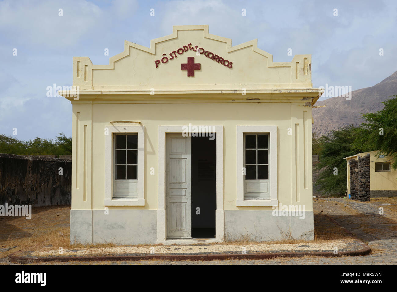 Infermeria, Museu do Tarrafal, Tarrafal Camp, Tarrafal, isola di Santiago, Capo Verde Foto Stock