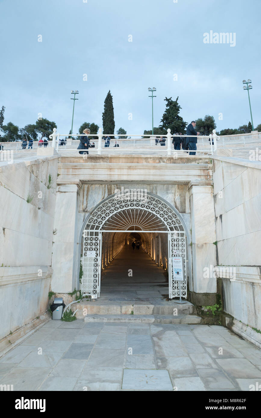 Stadio Panateneico ad Atene, Grecia, Europa Foto Stock