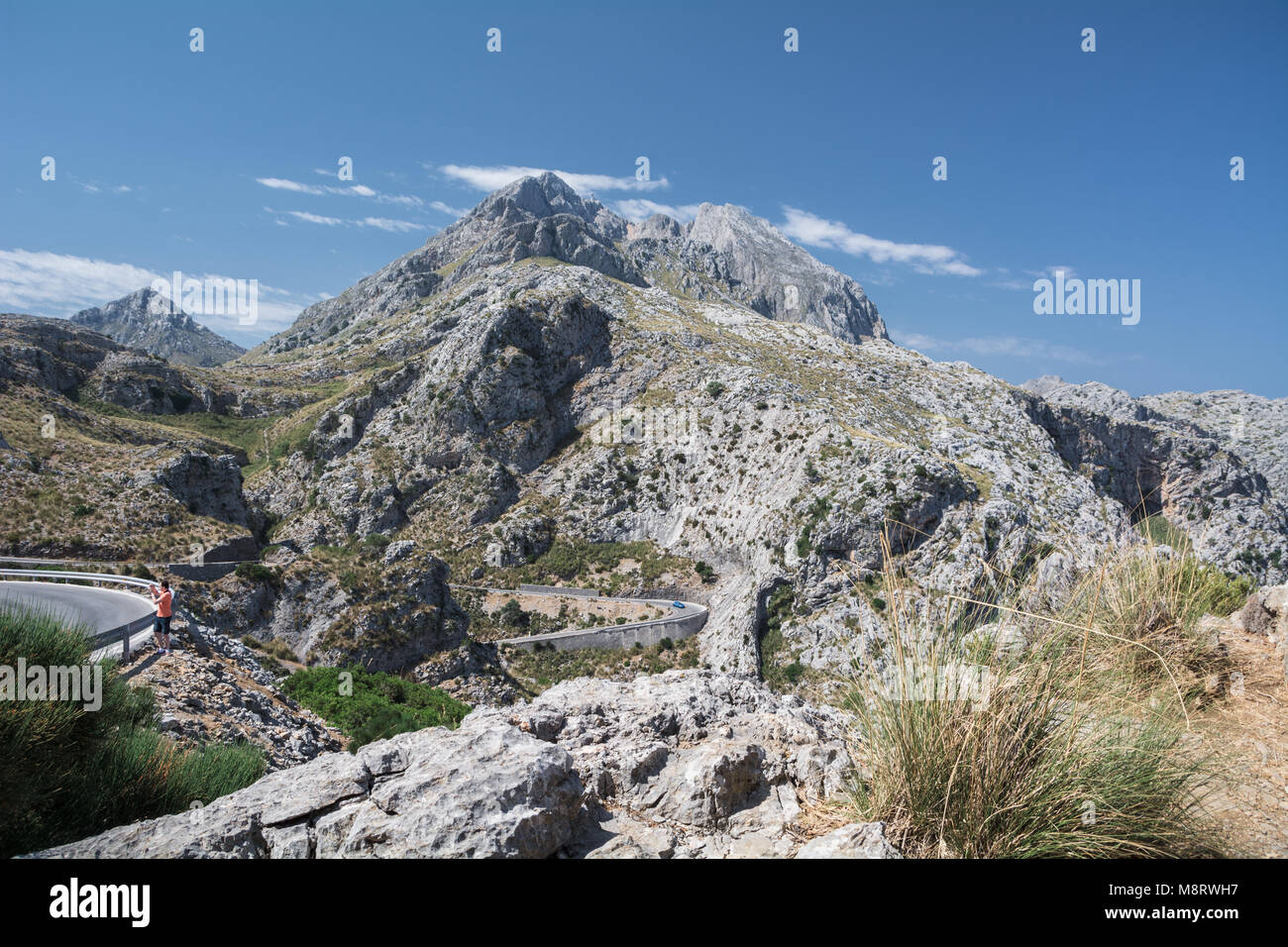 Nus de la corbata, strada ma-2141, Mallorca Foto Stock