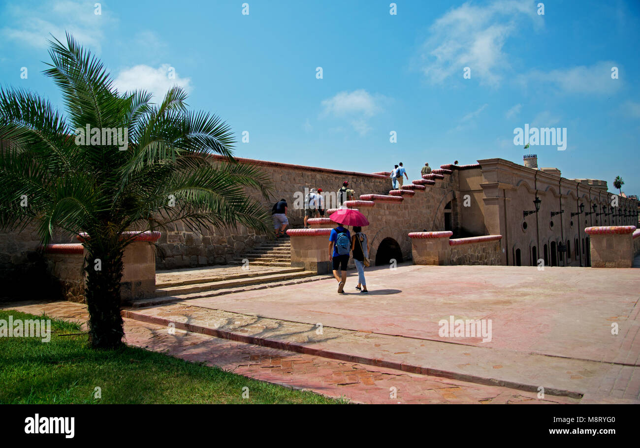 Fortezza Felipe callao Lima Foto Stock