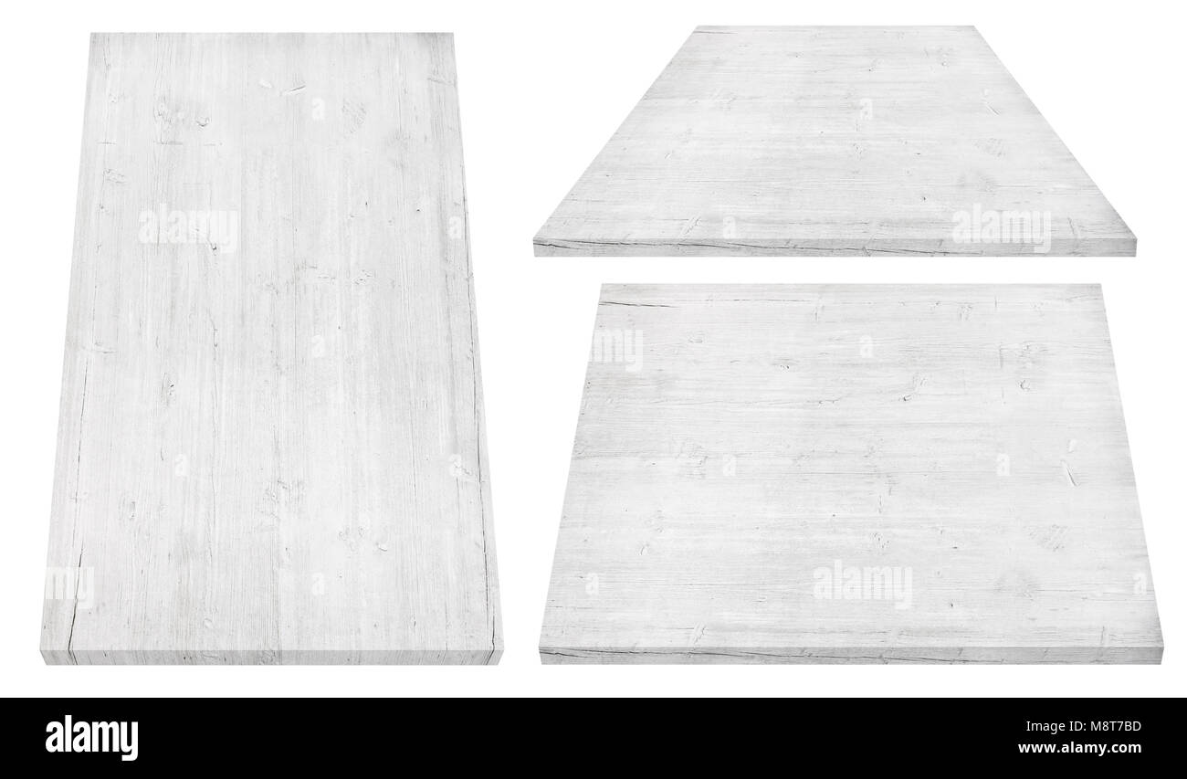 Bianco parete in legno, tavolo, la superficie del pavimento in legno, texture. Gli oggetti sono isolati su sfondo bianco Foto Stock Bianco parete in legno, tavolo, la superficie del pavimento in legno, texture. Gli oggetti sono isolati su sfondo bianco Foto Stock
