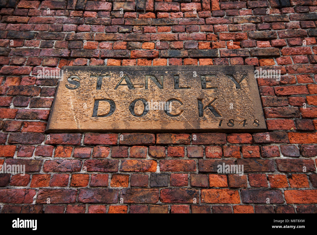 Stanley Dock tobacco warehouse in Liverpool Regno Unito. Foto Stock