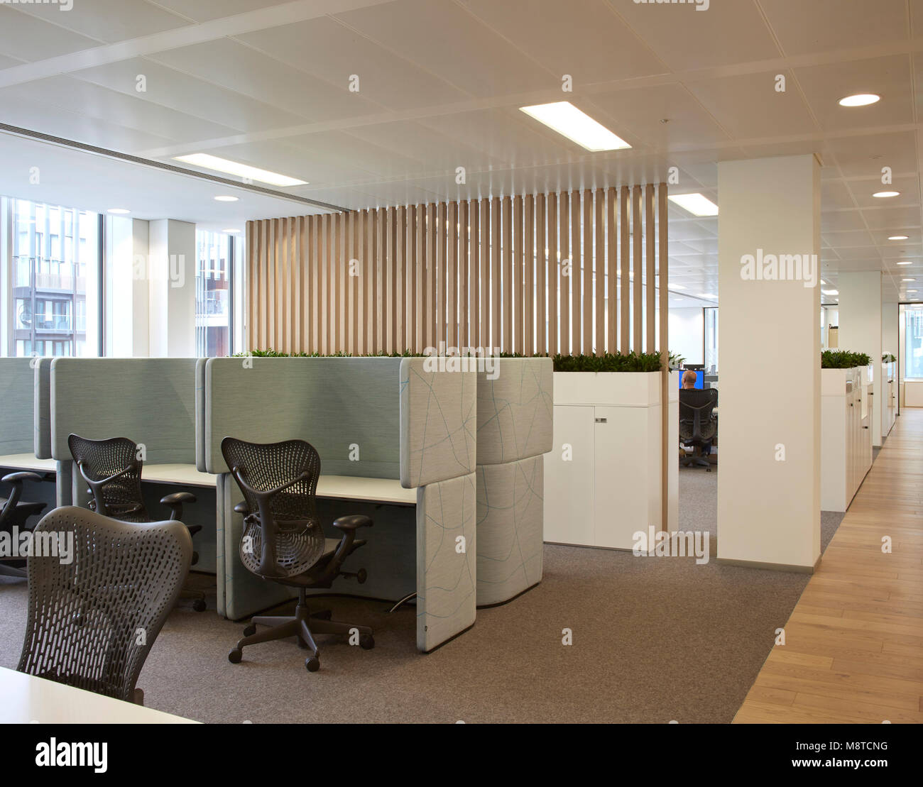 Ufficio interno. Ufficio Interno, Londra, Regno Unito. Architetto: NA, 2017. Foto Stock