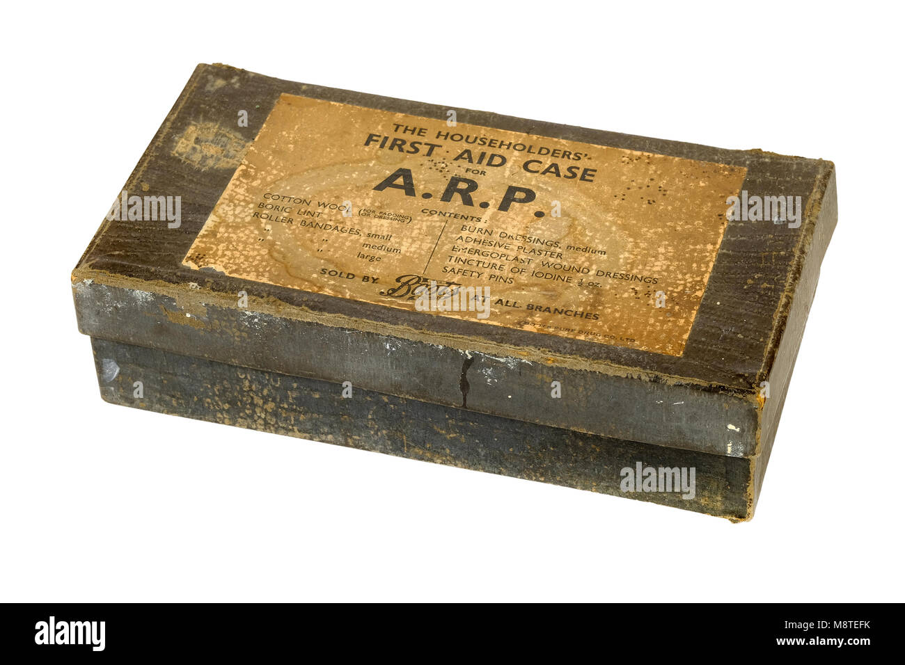WW2 "i padroni di casa il primo caso di aiuto per ARP" (Air Raid precauzione), venduto da tutti i rami di scarponi Foto Stock