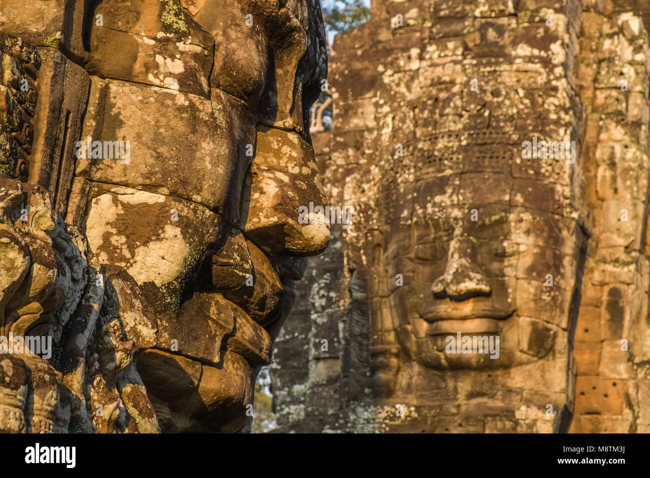 Bayon, Angkor Wat Foto Stock