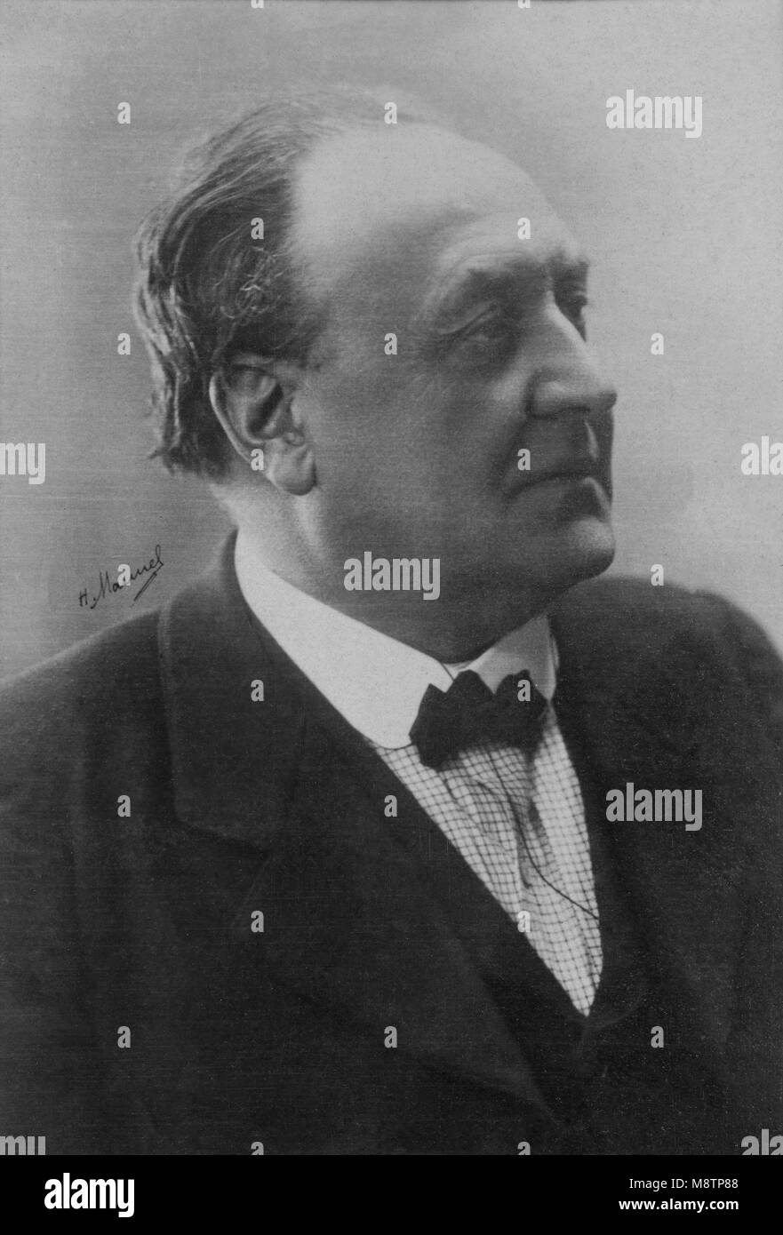 Ritratto di Eugene Silvain ( 1851 - 1930 ) attore - Fotografia di Henri Manuel ( 1874 - 1947 ) Foto Stock