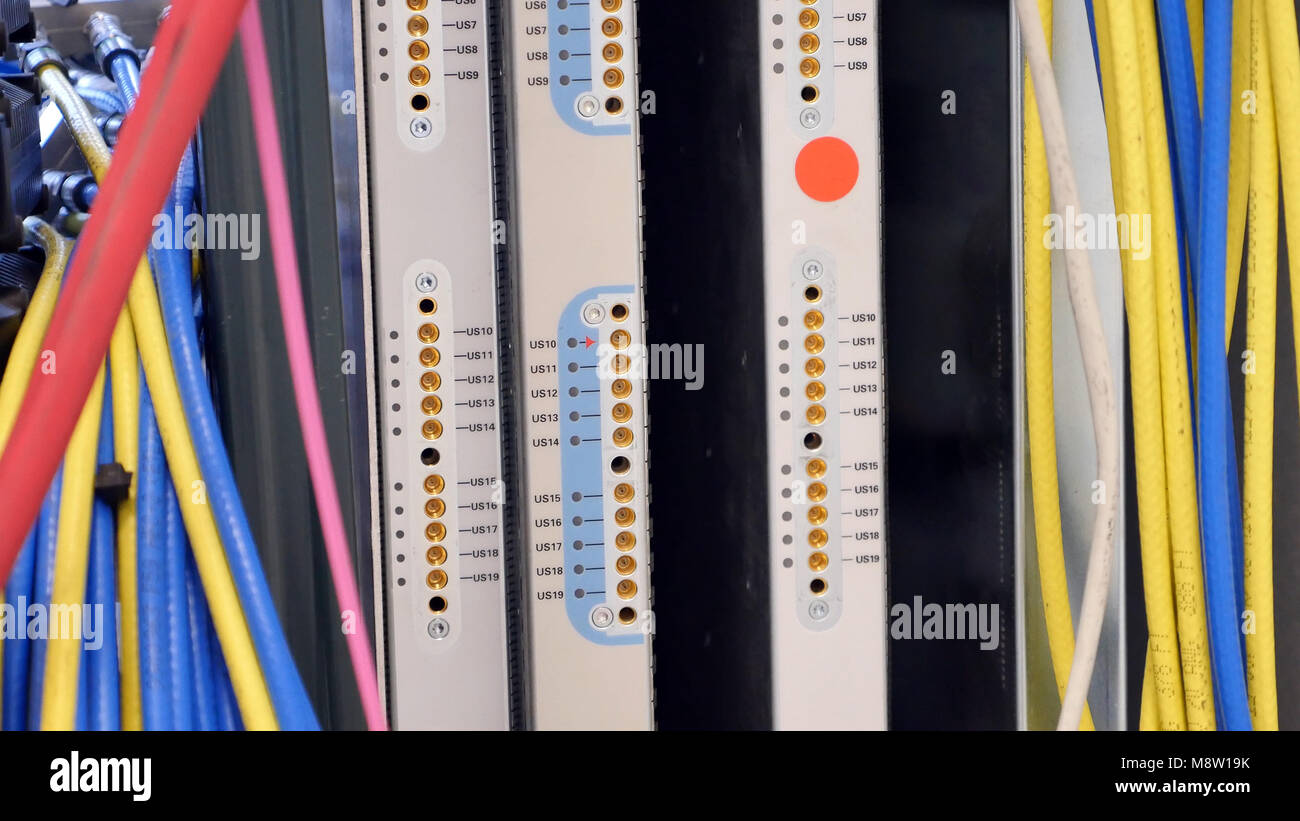 Il CMTS schede utilizzate dagli ISP in industria di rete Foto Stock