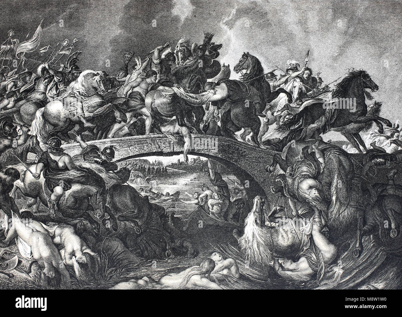 Il Amazonenschlacht, amazon battaglia, da Peter Paul Rubens, digitale  migliorata la riproduzione di un originale stampa da l'anno 1895 Foto stock  - Alamy