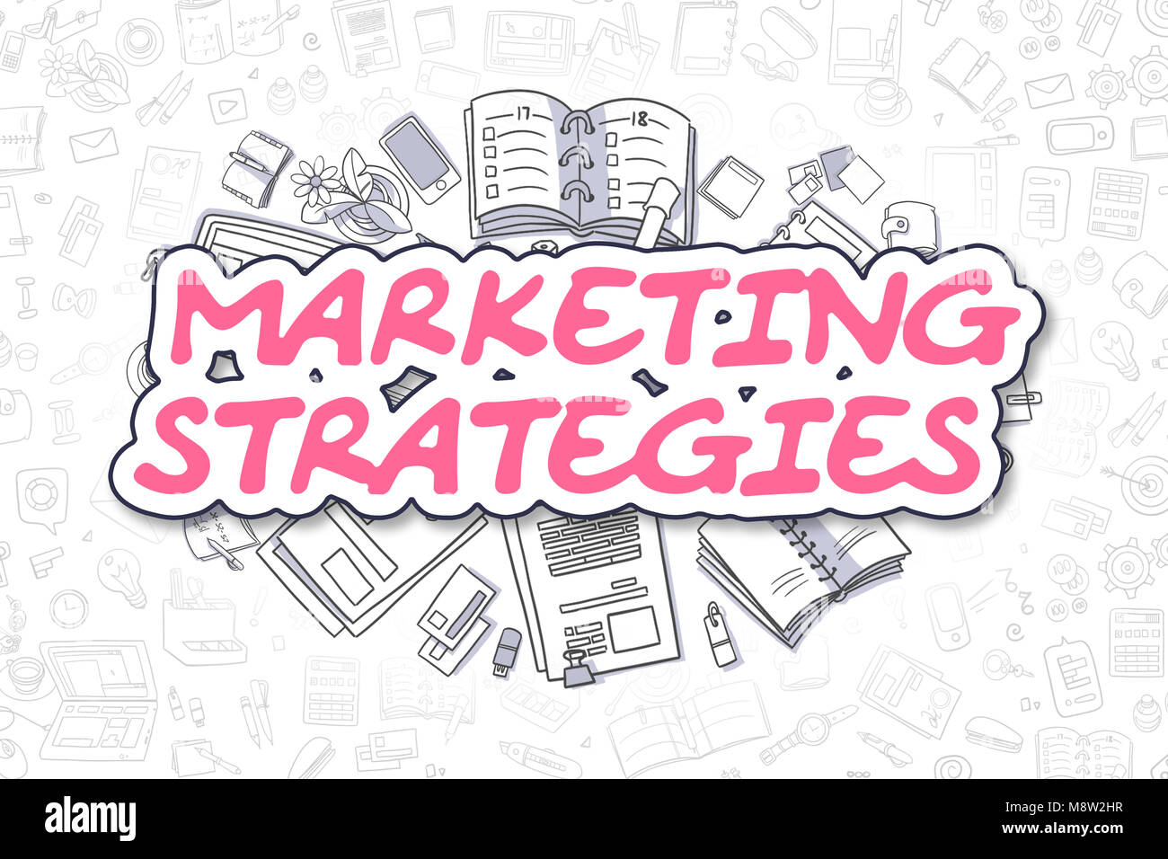 Strategie di marketing - la concezione di business. Foto Stock