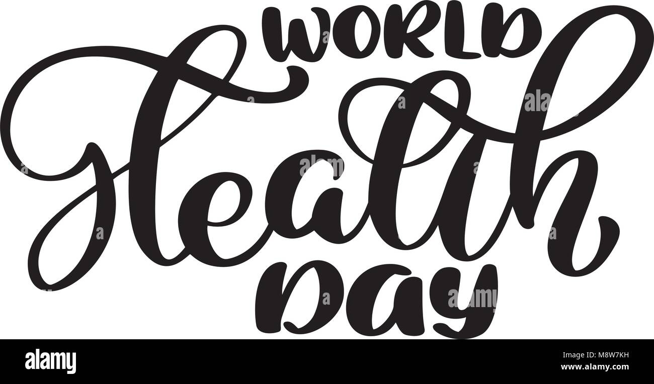 Illustrazione Vettoriale Giornata Mondiale del cuore scritte preventivo. Testo vintage, scritte frase. Isolato su sfondo bianco Illustrazione Vettoriale