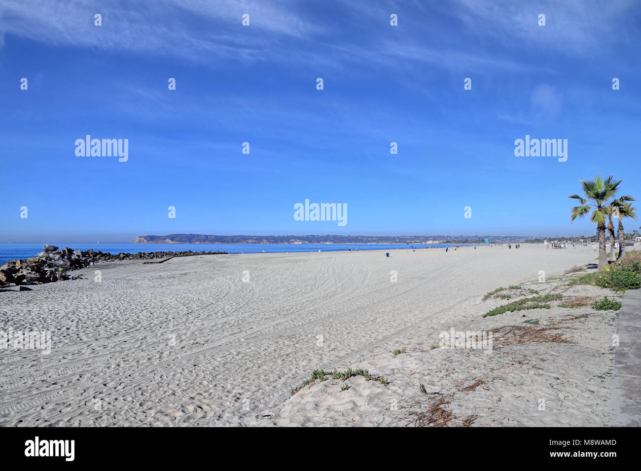 Coronado Beach appena al di fuori di San Diego, California. Foto Stock