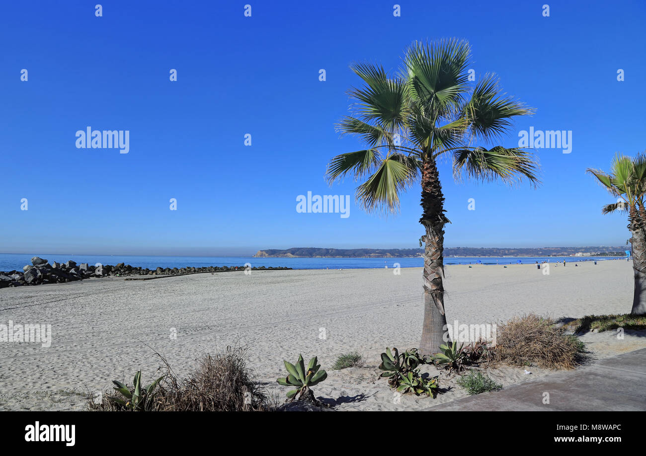 Coronado Beach appena al di fuori di San Diego, California. Foto Stock