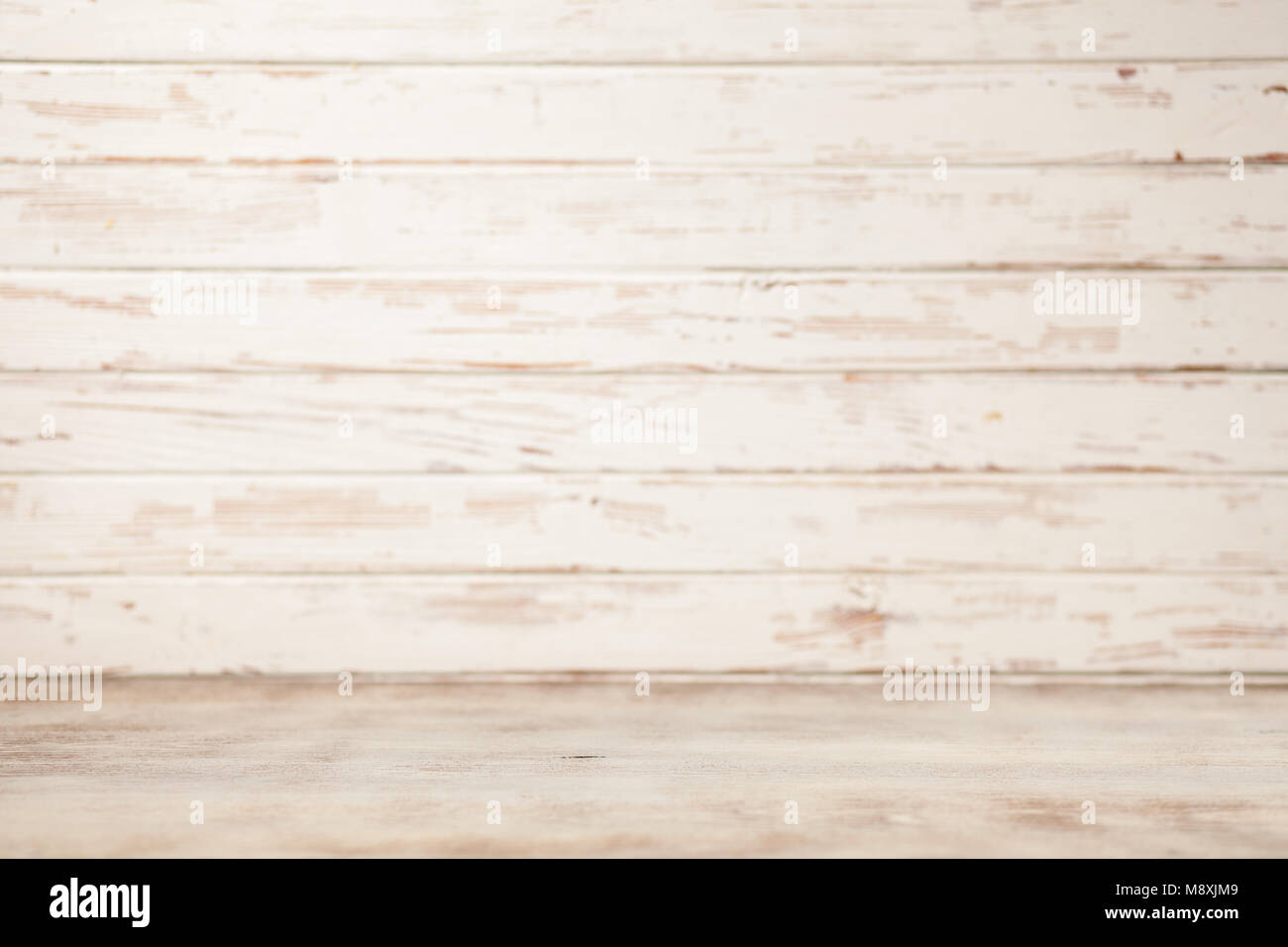 Bianco sullo sfondo di legno Foto Stock