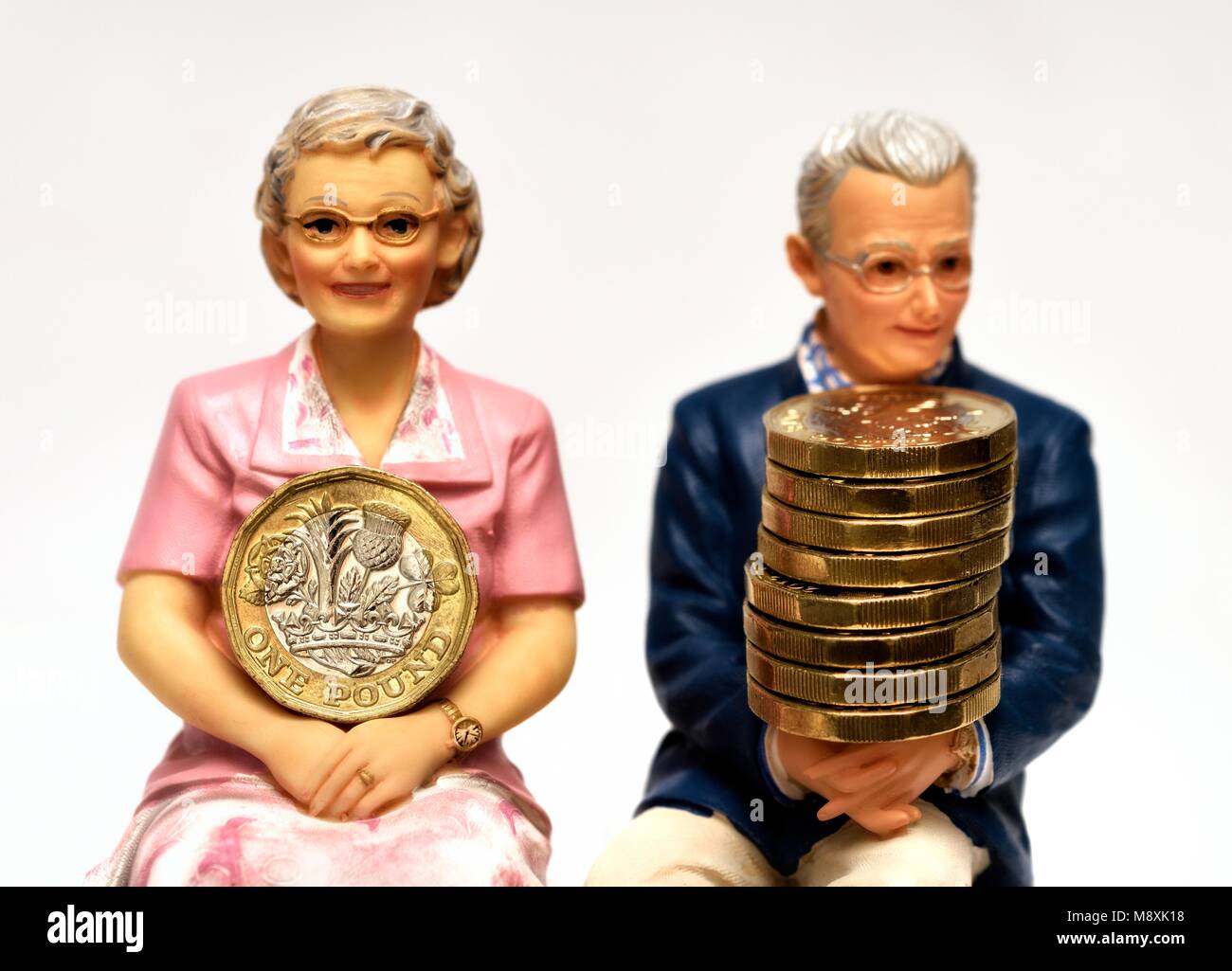 Pension reddito dopo il pensionamento concept Foto Stock