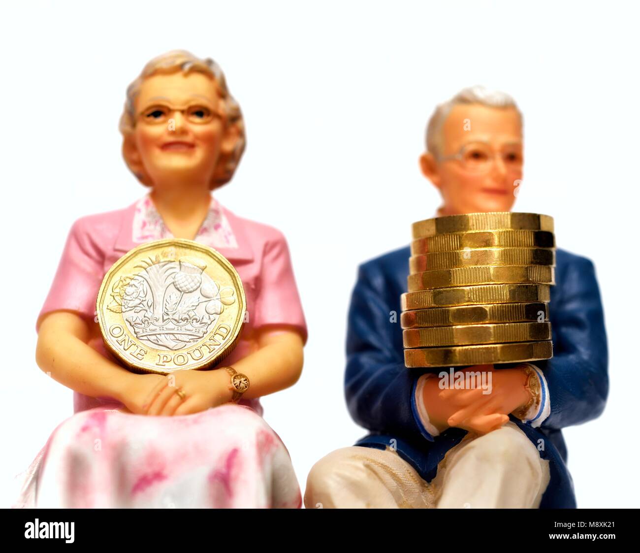Pension reddito dopo il pensionamento concept Foto Stock
