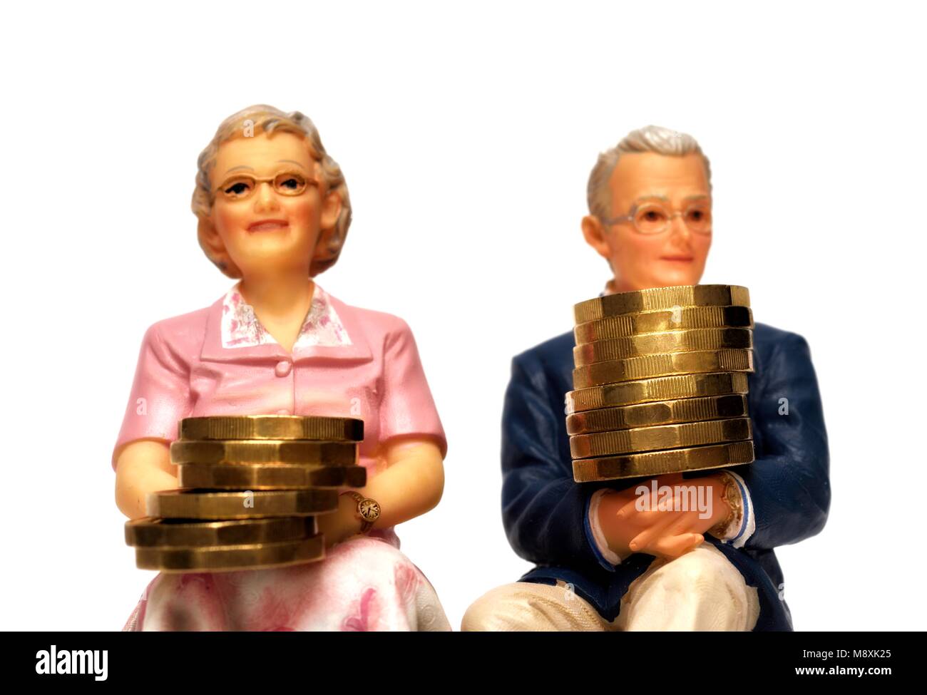 Pension reddito dopo il pensionamento concept Foto Stock