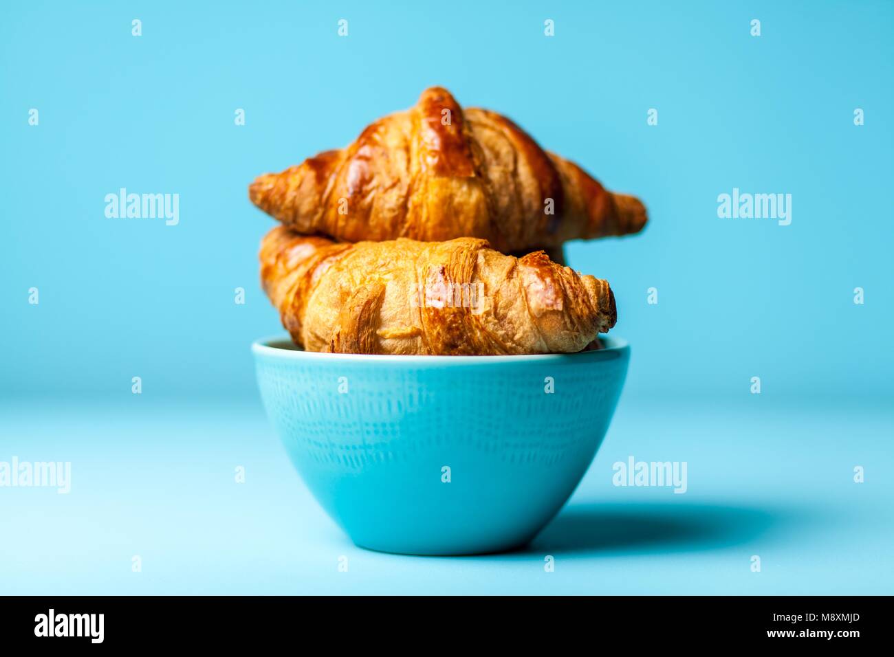 Fresh croissant al burro Foto Stock