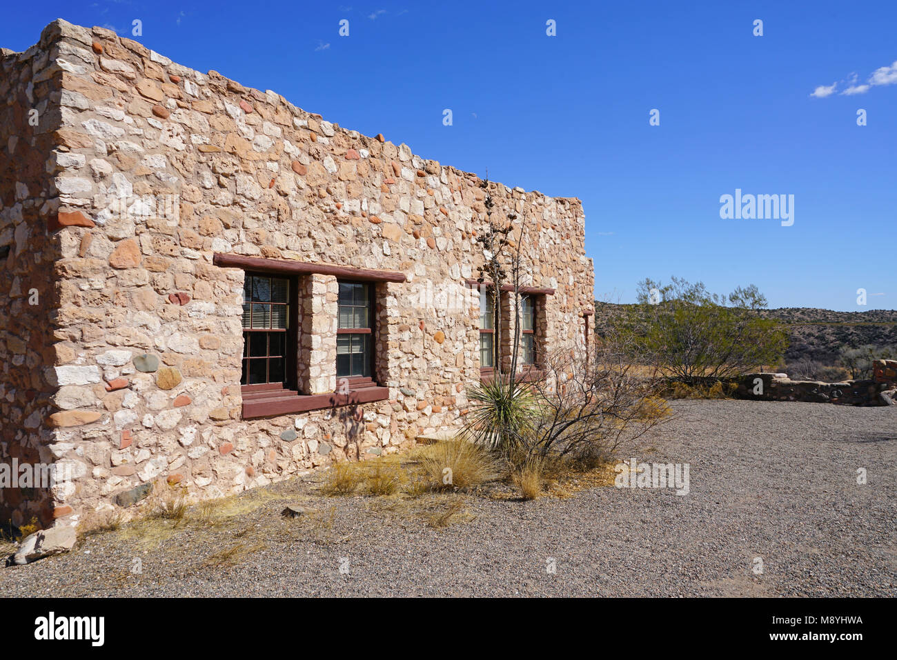 Vista del Tuzigoot monumento nazionale, un pueblo rovina sul Registro Nazionale dei Luoghi Storici di Yavapai County, Arizona Foto Stock