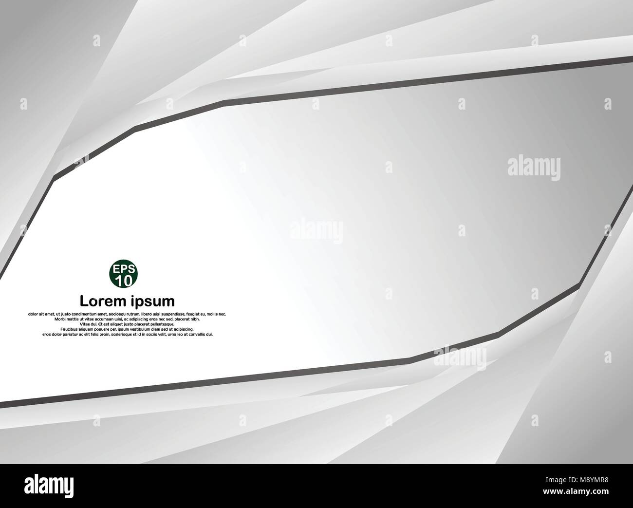 Abstract bianco grigio con la tecnologia moderna di colore sfondo futuristico, illustrazione vettoriale EPS10 Illustrazione Vettoriale