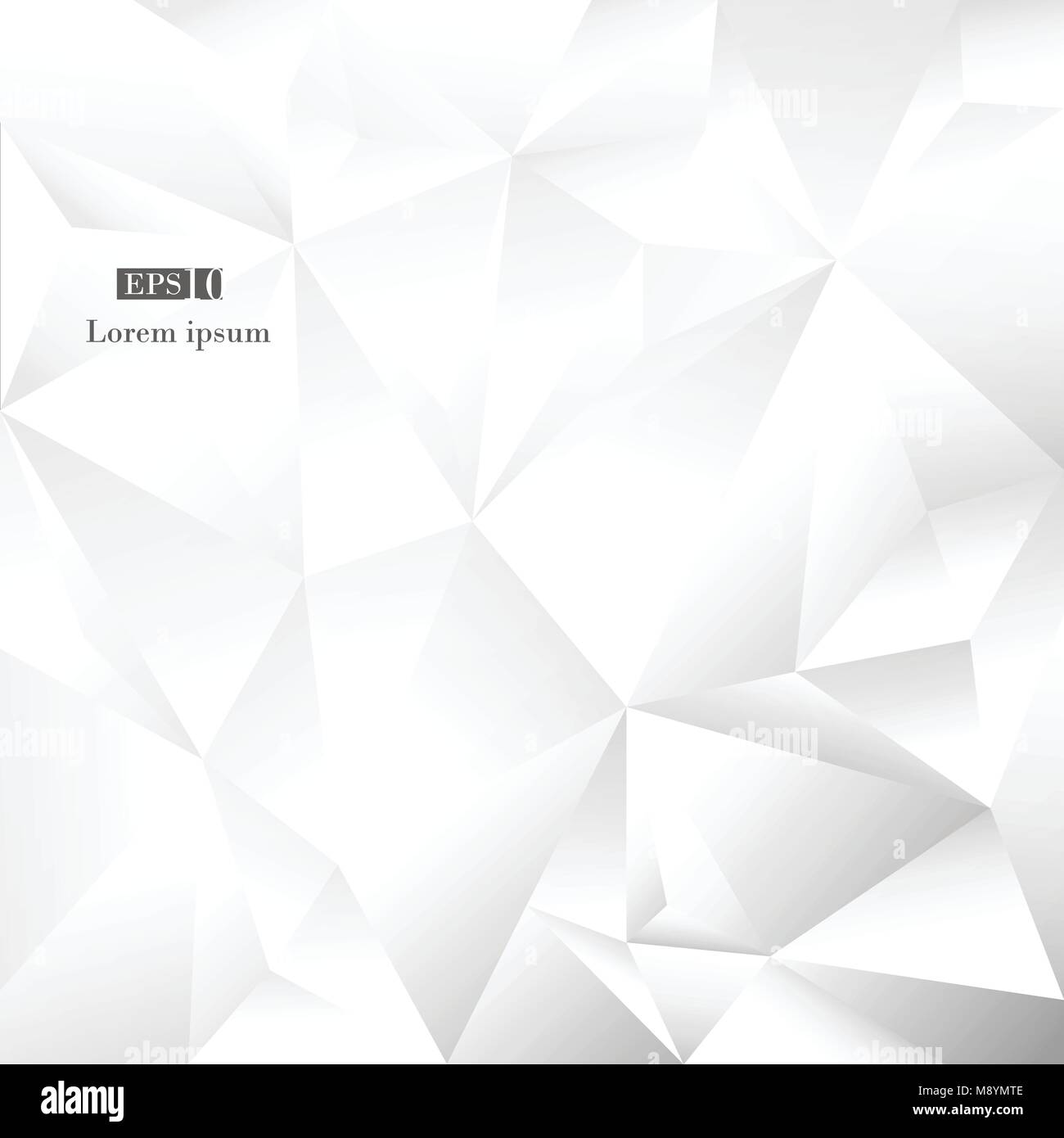 Abstract poli grigio e bianco sfondo vettoriale, modello per il design di stile con copia spazio per banner aziendale. illustrazione vettoriale EPS10 Illustrazione Vettoriale