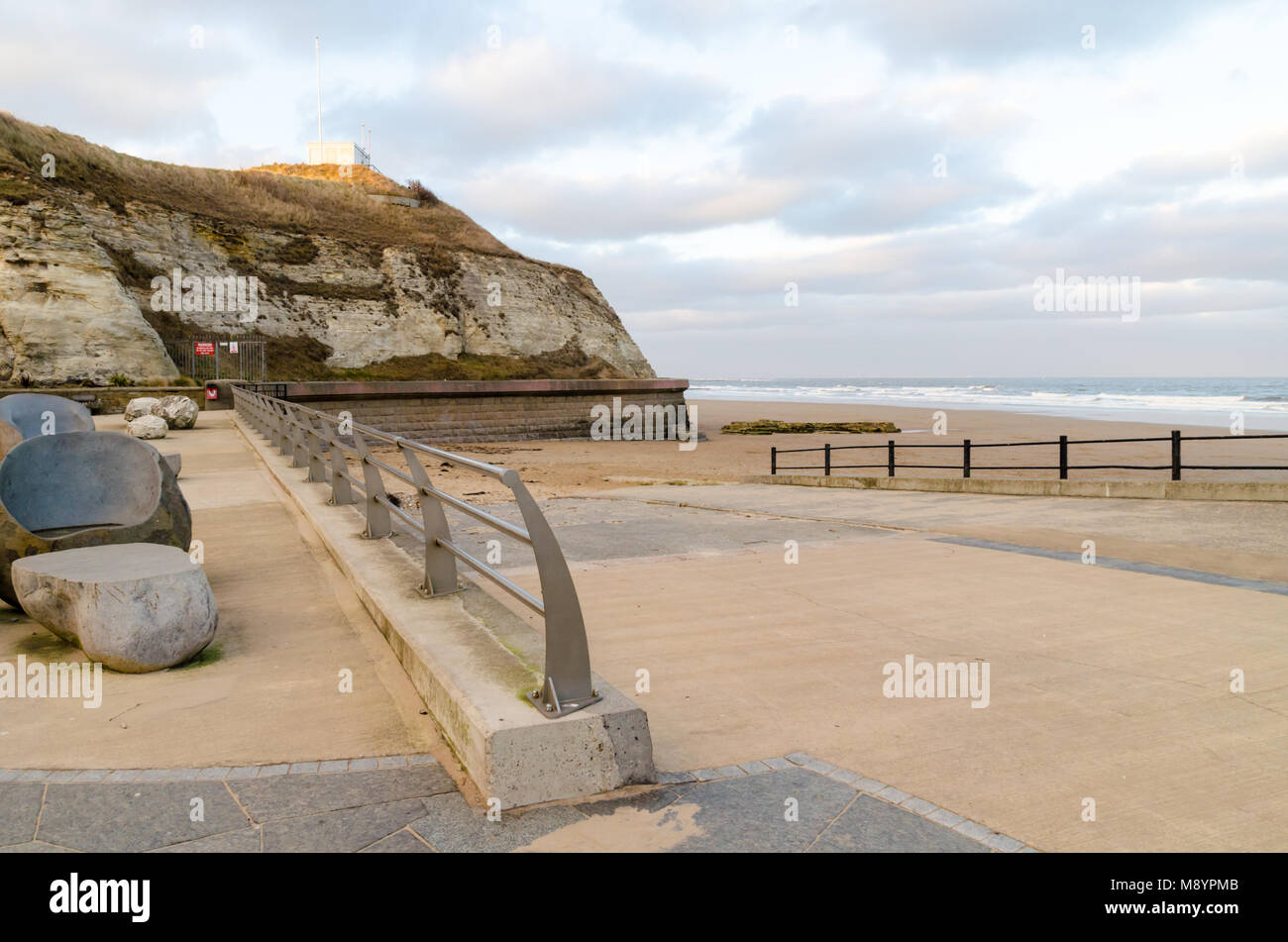 Ingresso in spiaggia a Marino a piedi, Roker, Sunderland Foto Stock