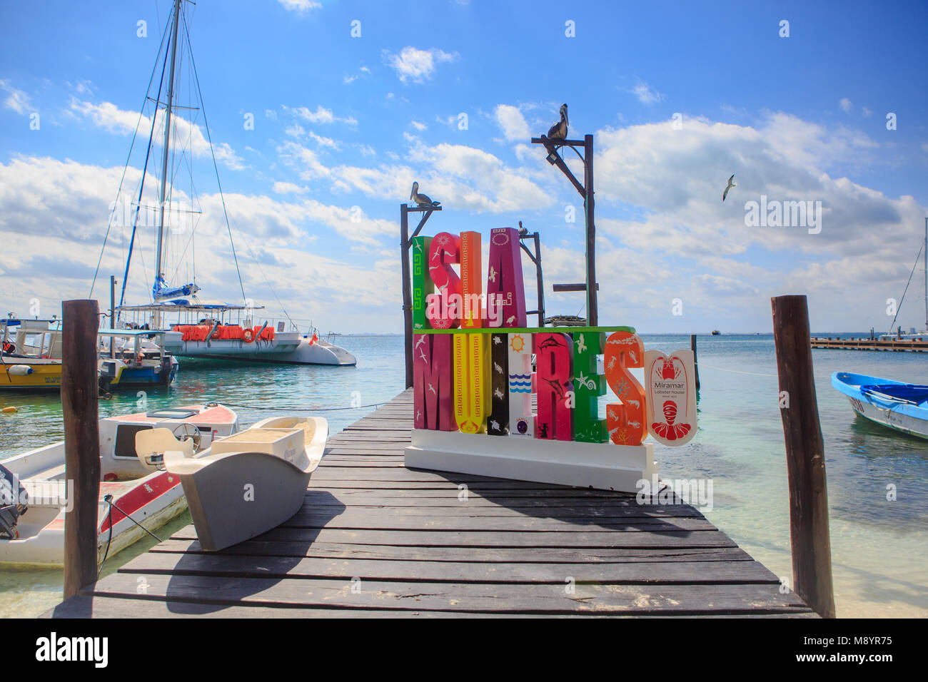 Cancun, Messico - 07 gennaio 2018: Isla Mujeres island in Cancun, Messico Foto Stock