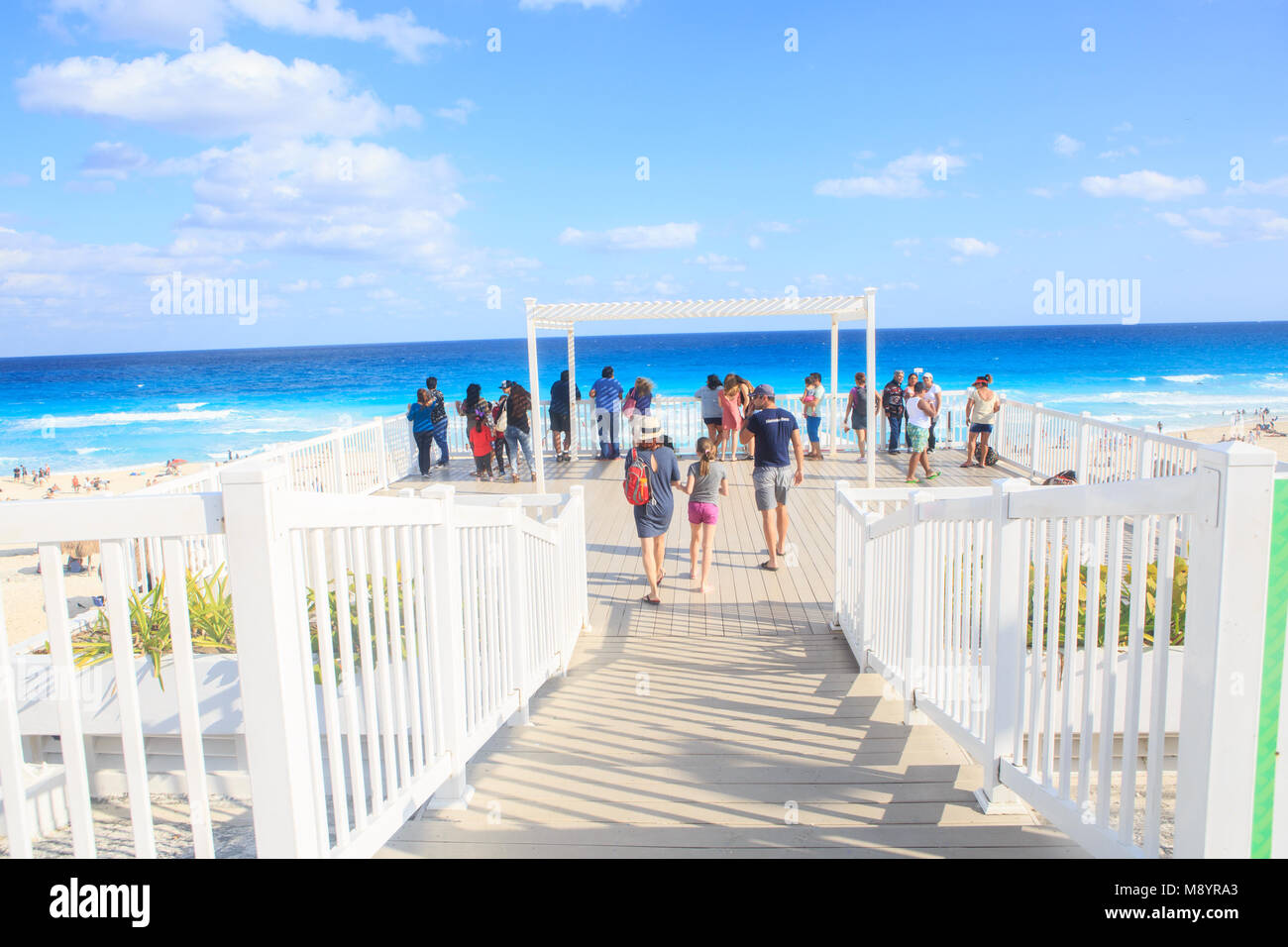 Spiaggia di Cancun Foto Stock