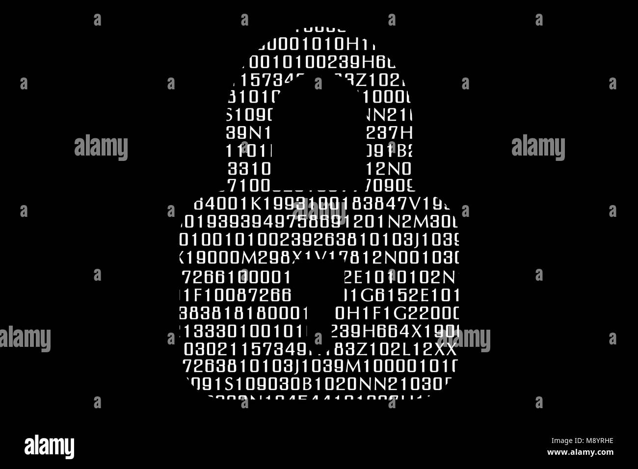 Professional blocca schermo sul laptop o computer display Foto Stock