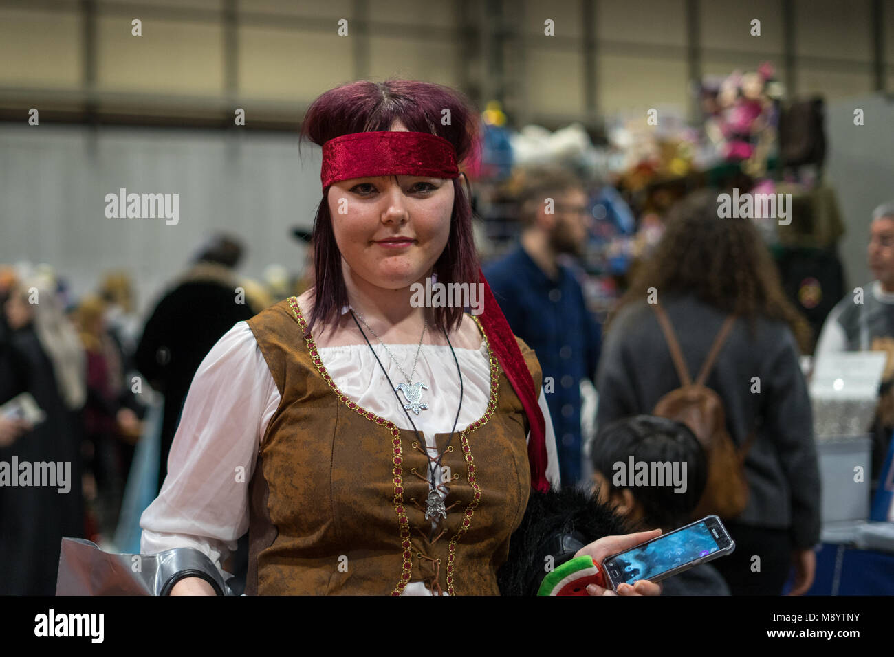 MCM Comic Con Birmingham Marzo 2018 Foto Stock