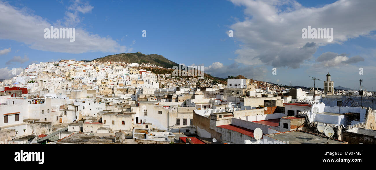 La città di Tetouan. Un sito Patrimonio Mondiale dell'UNESCO. Il Marocco Foto Stock