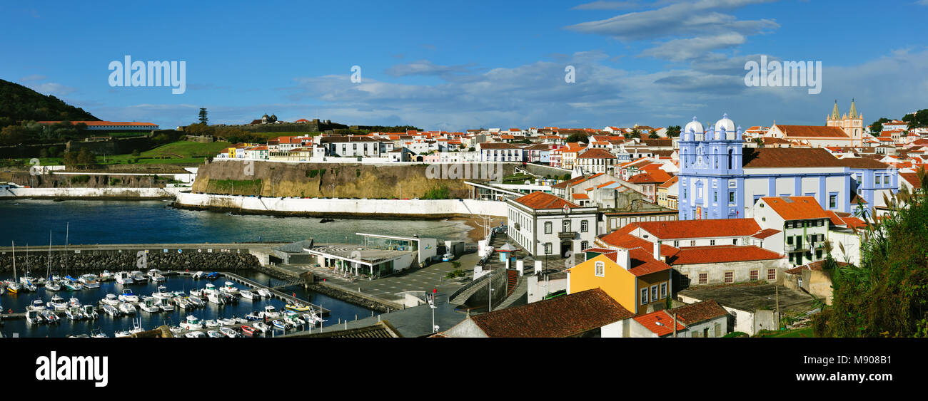 Centro storico di Angra do Heroísmo, un sito Patrimonio Mondiale dell'UNESCO. Terceira, isole Azzorre, Portogallo Foto Stock