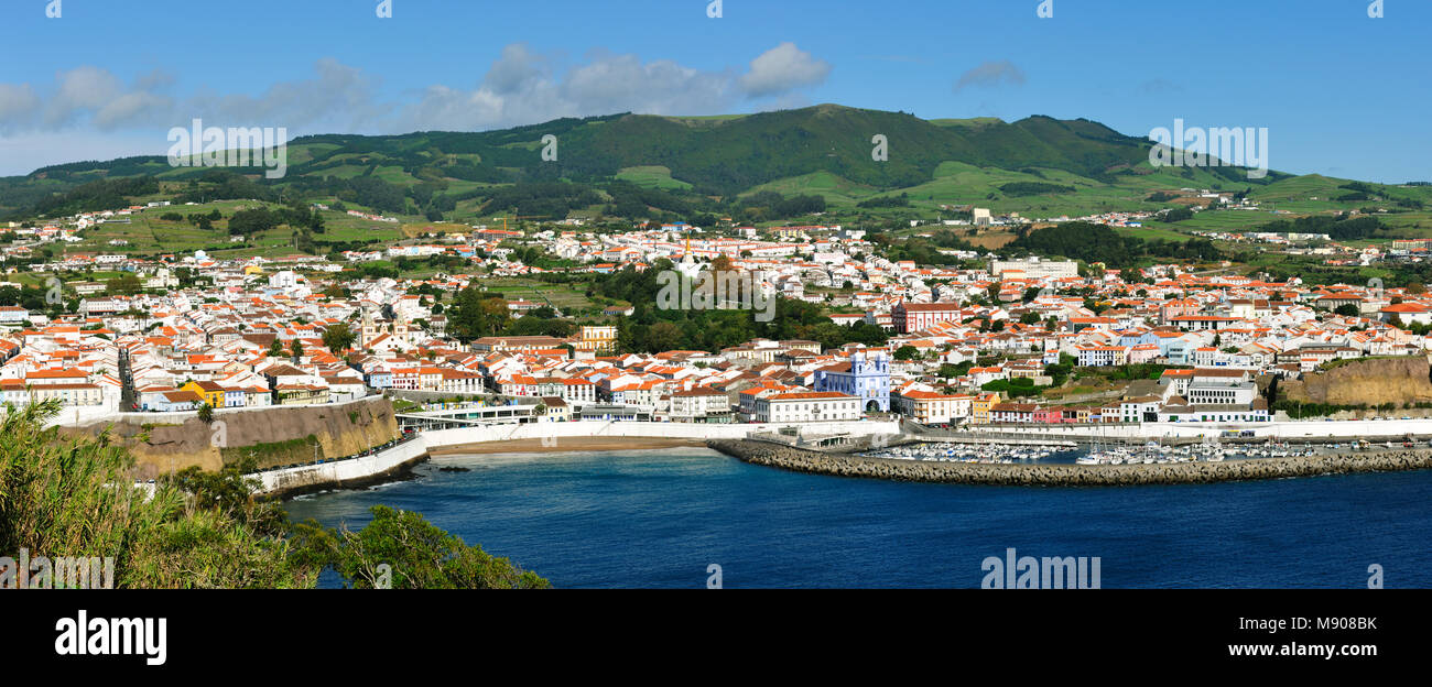 Centro storico di Angra do Heroísmo, un sito Patrimonio Mondiale dell'UNESCO. Terceira, isole Azzorre, Portogallo Foto Stock
