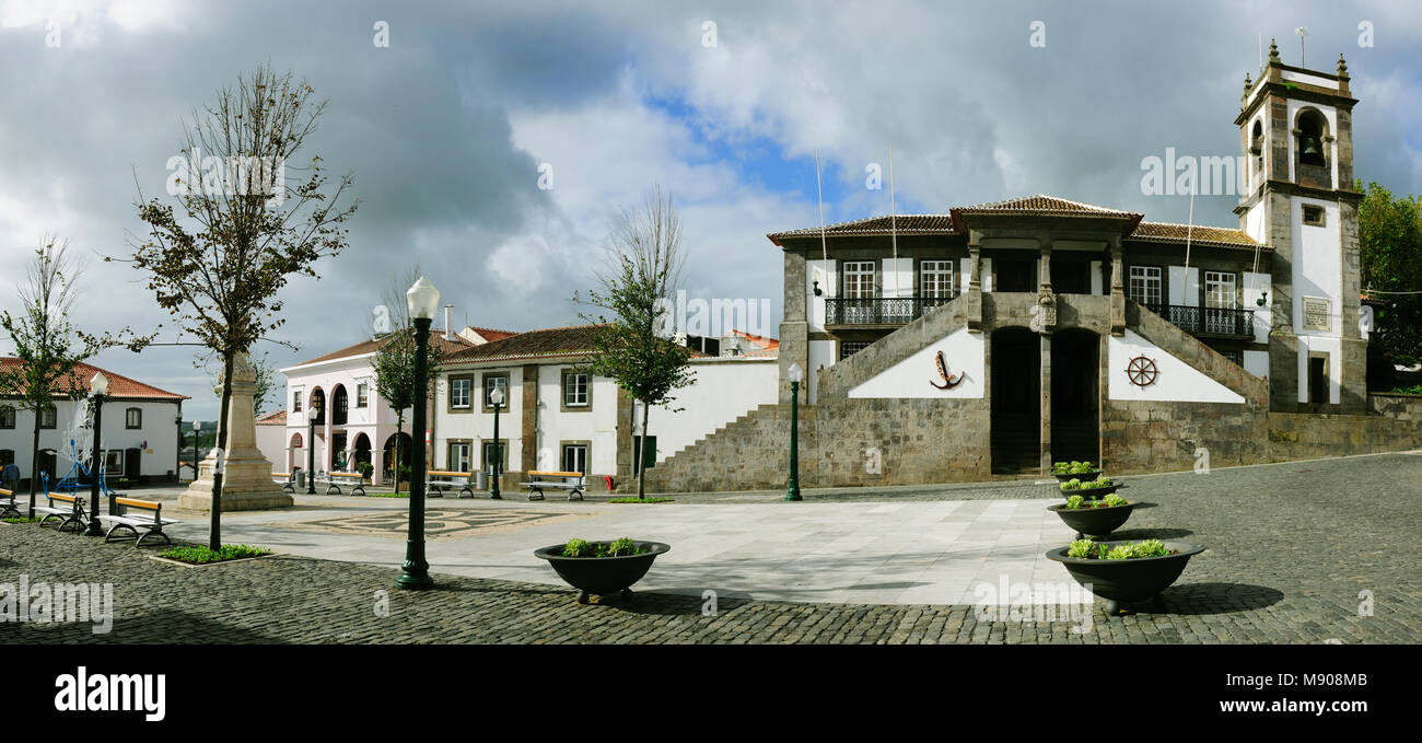 Praia da Vitória municipio (XVII secolo). Terceira, isole Azzorre, Portogallo Foto Stock