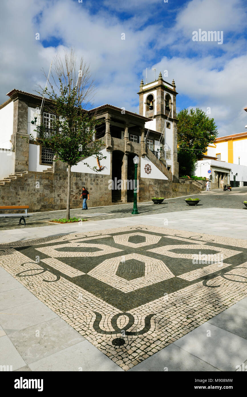 Praia da Vitória municipio (XVII secolo). Terceira, isole Azzorre, Portogallo Foto Stock