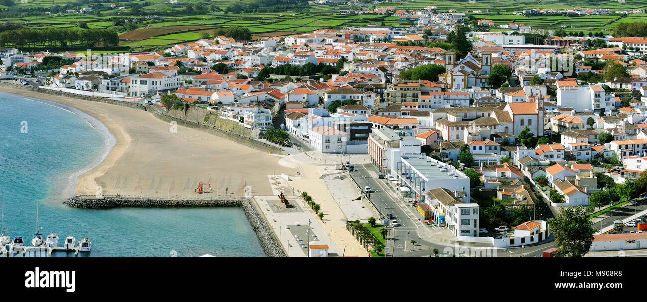 Praia da Vitória. Terceira, isole Azzorre, Portogallo Foto Stock