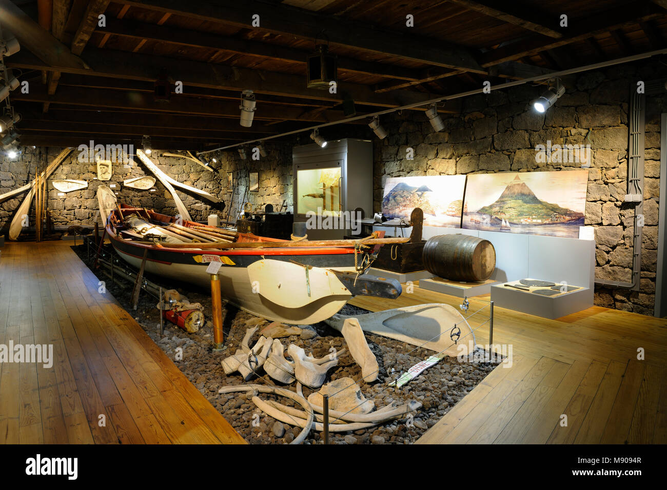 Il Museu dos (Baleeiros Whalers museo), Lages do Pico, Pico. Isole Azzorre, Portogallo Foto Stock