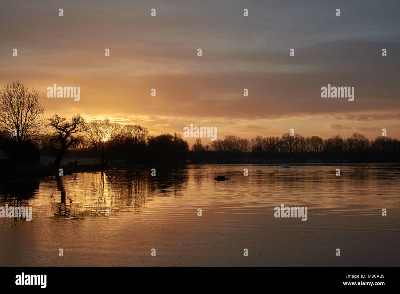 Stanborough Laghi Foto Stock