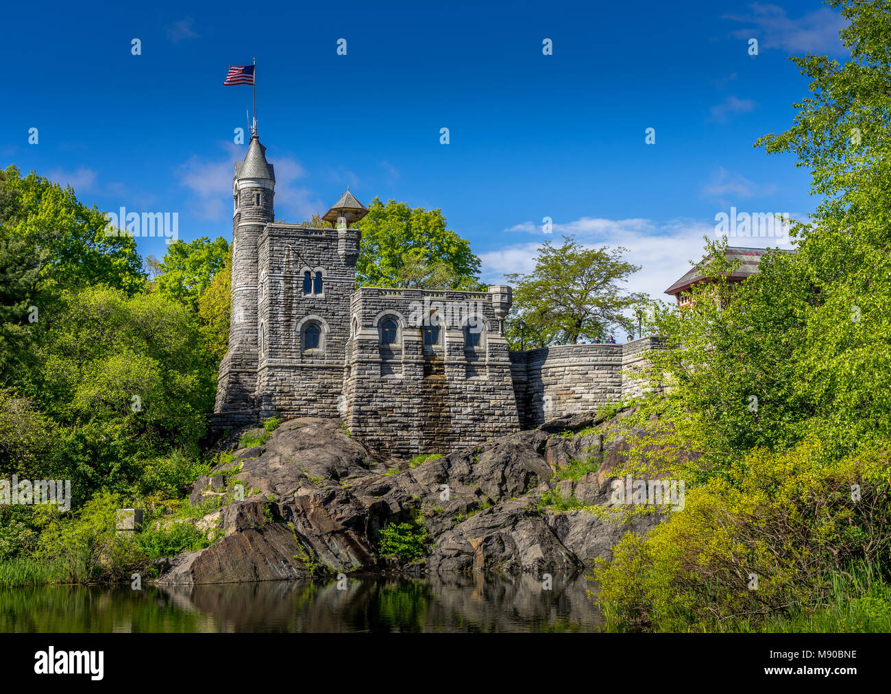 Castello del Belvedere a Central Park di New York City. Foto Stock