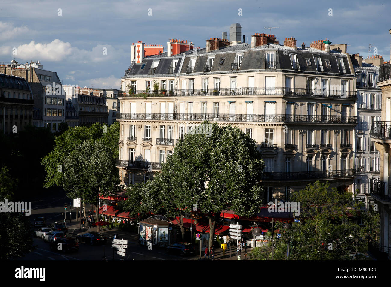 Edifici di Parigi, Francia. Foto Stock