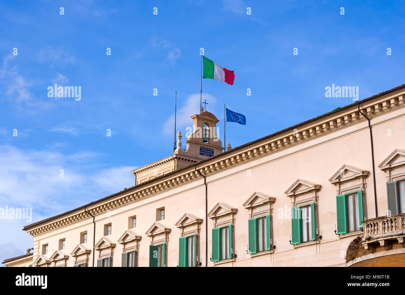 Palazzo dei Quirinale a Roma, Italia Foto Stock