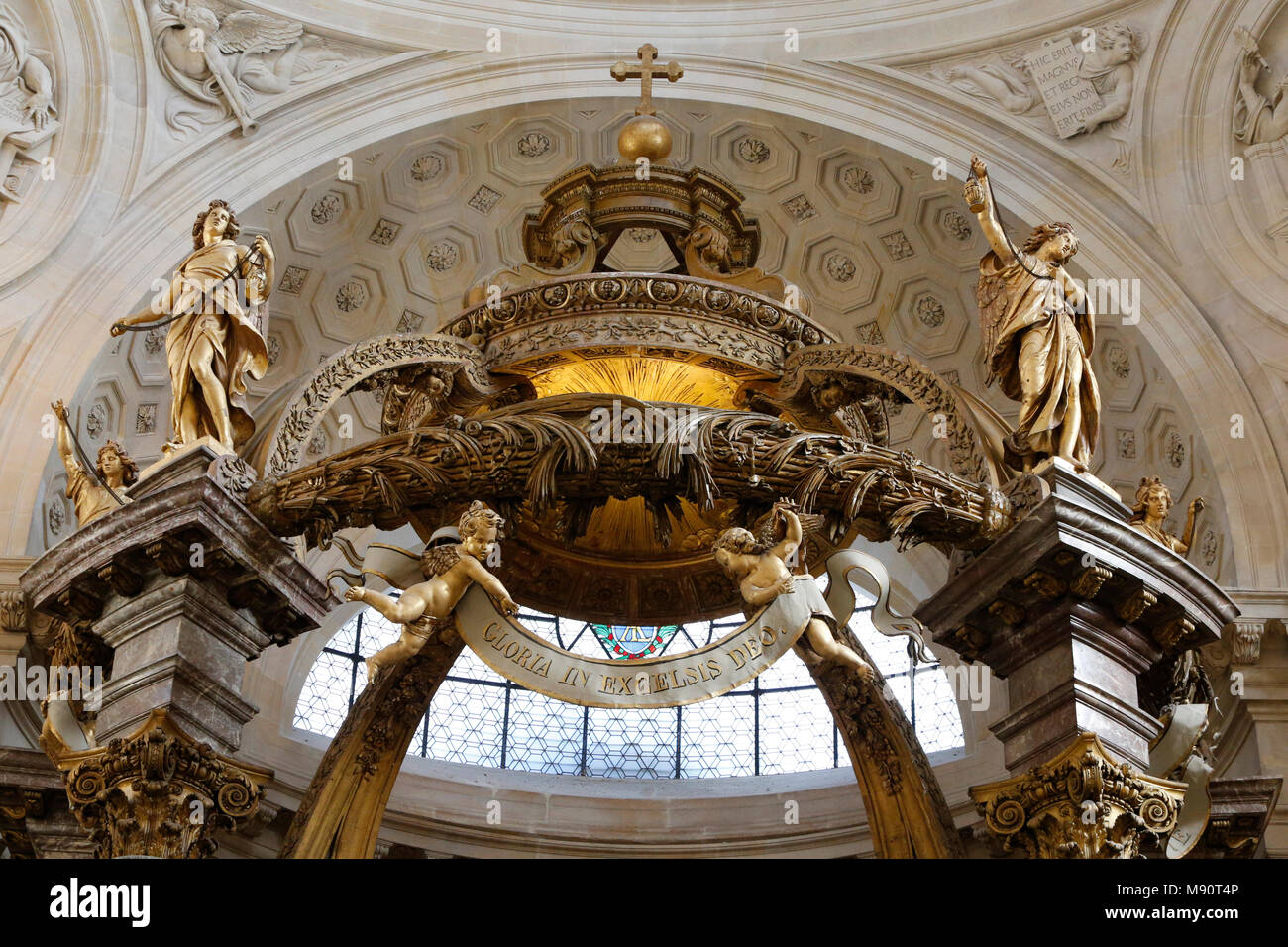 Notre Dame du Val-de-Grazia chiesa cattolica, Parigi, Francia. Tettoia. Foto Stock