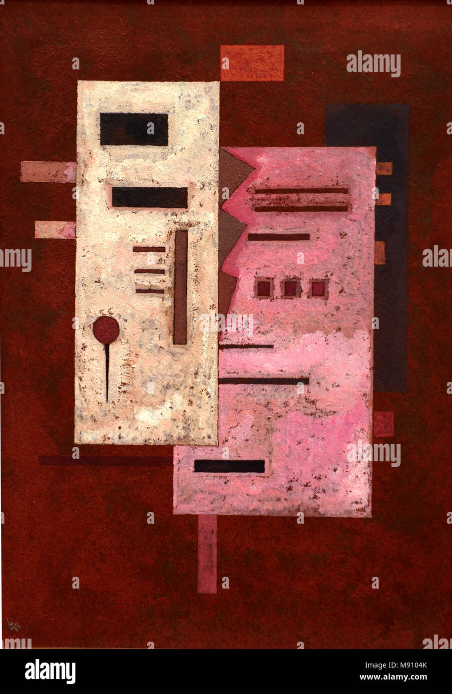 Weiche Härte (Molle rudesse) - (Molle rugosità) 1933 Wassily Kandinsky, Mosca, Russia, Impero Russo,1866 - Neuilly-sur-Seine,1944 francia, francese, Foto Stock