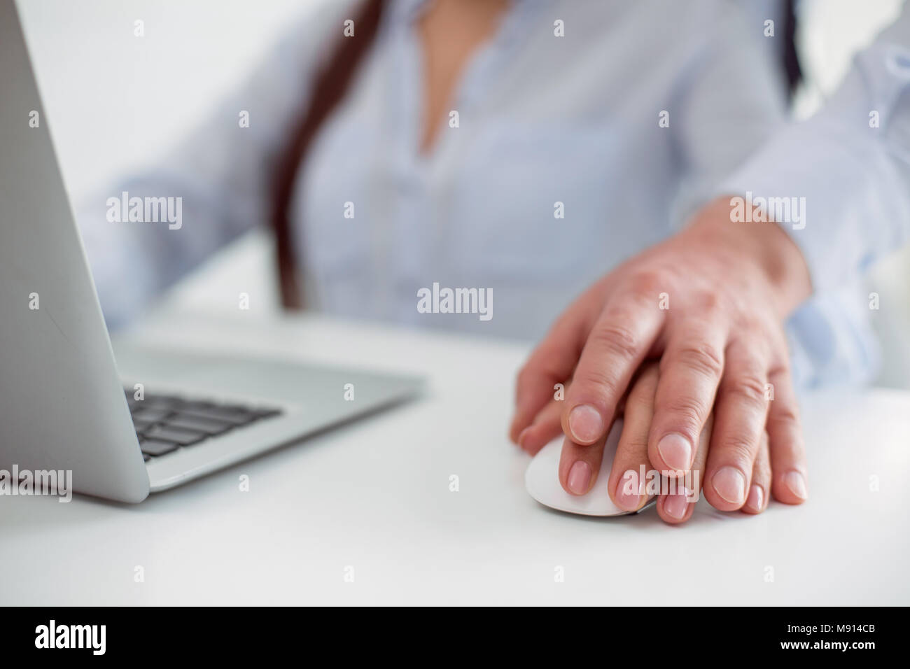 Close up dei popoli mani Foto Stock