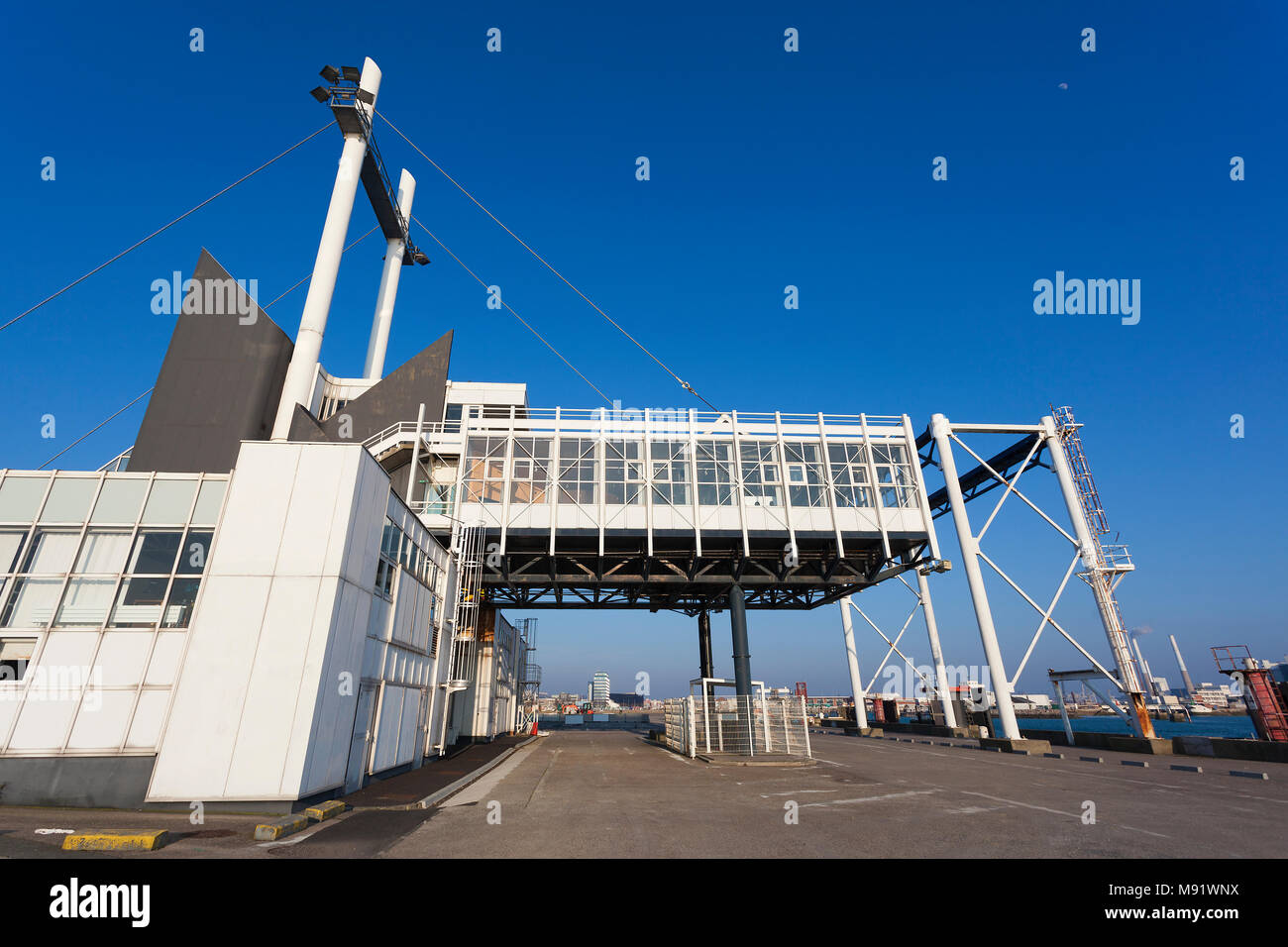 Porto di Le Havre, dipartimento Seine-Maritime, Francia Foto Stock